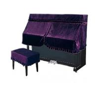 UYFRD Classical Velvet Upright Piano Cover Dustproof Towel Piano Half Cover Dustproof Cover for Universal Upright Vertical Piano(Plum,L155W37H70cm)