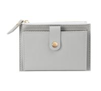 UYFRD Cute Fashion PU Leather Mini Coin Purse Women Solid Color Credit Card Holder Bags Small Wallet Money Bag Purse Card Holder(Grey,2pcs)