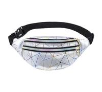 UYFRD Fanny Pack Women Fashion Waist Pack Casual Crossbody Chest Bags Unisex Hip Bum Bag Travel Waterproof Belt Bag Sport Purse Pocket(Silver)