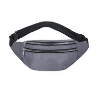 UYFRD Fashion Travel Shoulder Purse Belt Bag Fanny Pack Women Waist Bag Men Belt Pouch Female Banana Bag Waterproof Phone Bag(Grey)