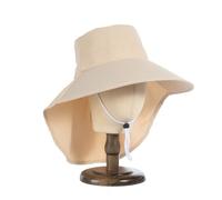 UYFRD Outdoor Sun Bucket Hat for Women Girls Fishing Hat Wide Brim Bucket Hat with Neck Cover Protection Safari Cap(11343)