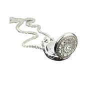 UYFRD Vintage Pocket Small Watch Steampunk Quartz Watch with Chain Hollow Heart Cover Necklace Bronze Color Alloy Clock Men Gift(Spider Web)