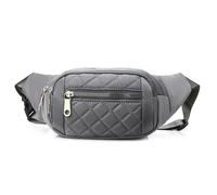 UYFRD Women's Waist Bag Nylon Cloth Waterproof Belt Bags Designer Crossbody Chest Bag Female Fashion Fanny Pack Banana Hip Purse(Dark Grey)