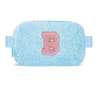 Uygafly Cute Belt Bag with Initials, Blue, B