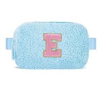 Uygafly Cute Belt Bag with Initials, Blue, E