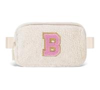 Uygafly Cute Belt Bag with Initials, Cream, B