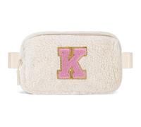 Uygafly Cute Belt Bag with Initials, Cream, K