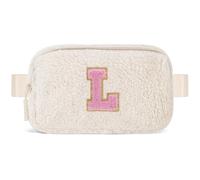 Uygafly Cute Belt Bag with Initials, Cream, L