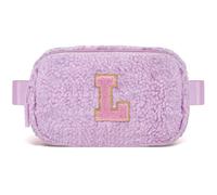 Uygafly Cute Belt Bag with Initials, Lavender, L