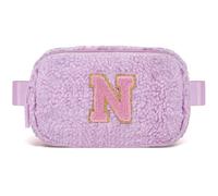 Uygafly Cute Belt Bag with Initials, Lavender, N