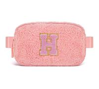 Uygafly Cute Belt Bag with Initials, Peach, H