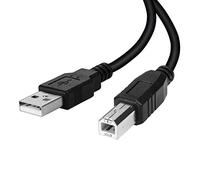 UYGHHK USB Printer Cable, USB 2.0 A Male to B Male, Type B Lead Scanner Cord Plug & play for HP, Brother, Lexmark, Dell, Envy printers and all other A/B devices