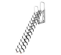 UYHBCNQD Step Ladders Manual Attic Ladder Household Thickened Invisible Telescopic Ladder Aluminum Alloy Attic Stairs Non-slip Steps Loft Ladder Safe