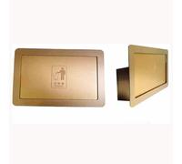 UYHBCNQD Trash Chute Lid Stainless Steel Waste Chute Lid Swing Built-In Trash Flip Lid Square Trash Can Lid Side Mount Balance Flap Cover(Rose Gold)