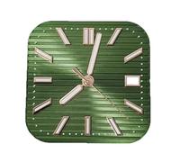 UYHBCNQD Watch Dial 29.5MM Replacement Dial Accessories Mechanical Dial for Japanese NH35/36 Movement Green Luminous Square Dial Stylish(Green 1)