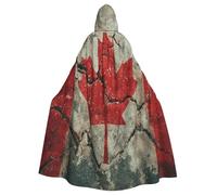 UYHhgqw Canadian Flag Halloween Witch Costume - Men'S And Women'S Hooded Cloak - Horror Horror Halloween Costume - Cosplay Costume