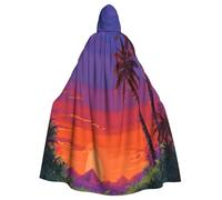 UYHhgqw Lingering Light Of The Setting Sun Halloween Witch Costume - Men'S And Women'S Hooded Cloak - Horror Horror Halloween Costume - Cosplay Costume