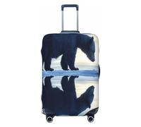 UYHhgqw Lonely Polar Bear Durable Luggage Cover Suitcase Protector Anti-Scratch Luggage Cover Fits 18-32inch Luggage