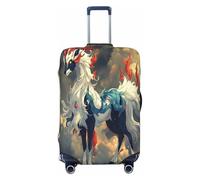 UYHhgqw Qilin Secret Language Durable Luggage Cover Suitcase Protector Anti-Scratch Luggage Cover Fits 18-32inch Luggage