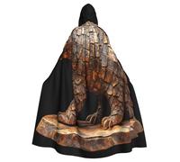 UYHhgqw The Beauty Of Pangolin Texture Halloween Witch Costume - Men'S And Women'S Hooded Cloak - Horror Horror Halloween Costume - Cosplay Costume