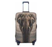 UYHhgqw The Elephant On The Grassland Durable Luggage Cover Suitcase Protector Anti-Scratch Luggage Cover Fits 18-32inch Luggage