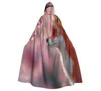UYHhgqw The Fox Of Spring Halloween Witch Costume - Men'S And Women'S Hooded Cloak - Horror Horror Halloween Costume - Cosplay Costume