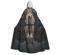 UYHhgqw The Wolf By The River Halloween Witch Costume - Men'S And Women'S Hooded Cloak - Horror Horror Halloween Costume - Cosplay Costume