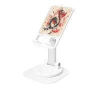 UYHhgqw Universal Phone Stand, Adjustable Desk Mount for iPhone, Cell Phones & Tablets, 360° Rotatable, Dragon's Anger