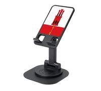 UYHhgqw Universal Phone Stand, Adjustable Desk Mount for iPhone, Cell Phones & Tablets, 360° Rotatable, Flag of Gibraltar
