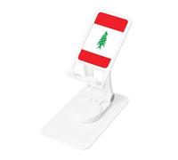 UYHhgqw Universal Phone Stand, Adjustable Desk Mount for iPhone, Cell Phones & Tablets, 360° Rotatable Flag of Lebanon