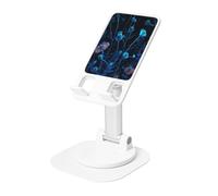 UYHhgqw Universal Phone Stand, Adjustable Desk Mount for iPhone, Cell Phones & Tablets, 360° Rotatable, Flowers blooming in the darkness