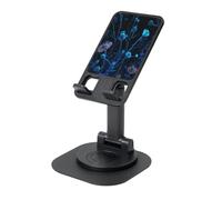 UYHhgqw Universal Phone Stand, Adjustable Desk Mount for iPhone, Cell Phones & Tablets, 360° Rotatable, Flowers blooming in the darkness