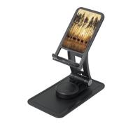 UYHhgqw Universal Phone Stand, Adjustable Desk Mount for iPhone, Cell Phones & Tablets, 360° Rotatable Leisurely herd of cattle