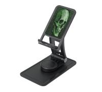 UYHhgqw Universal Phone Stand, Adjustable Desk Mount for iPhone, Cell Phones & Tablets, 360° Rotatable Skull Secret