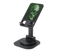 UYHhgqw Universal Phone Stand, Adjustable Desk Mount for iPhone, Cell Phones & Tablets, 360° Rotatable, Skull Secret