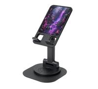 UYHhgqw Universal Phone Stand, Adjustable Desk Mount for iPhone, Cell Phones & Tablets, 360° Rotatable, Tropical Aesthetics