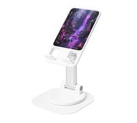 UYHhgqw Universal Phone Stand, Adjustable Desk Mount for iPhone, Cell Phones & Tablets, 360° Rotatable, Tropical Aesthetics