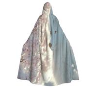 UYHhgqw White Fox Halloween Witch Costume - Men'S And Women'S Hooded Cloak - Horror Horror Halloween Costume - Cosplay Costume