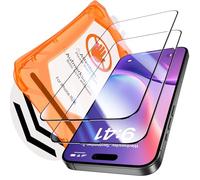 Uyiton Compatible with iPhone 15/16 Armored Glass - 9H Top Hardness Protective Glass Screen Protector [Auto-Installation] Full Coverage Armored Glass, 2 Pieces