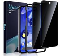 Uyiton For Google Pixel 9A Privacy Screen - Pack of 2 9H Hardness Protective Glass Privacy Screen Protector with Template, 30° Privacy Protection, Full Coverage, Anti-Spy Tempered Glass