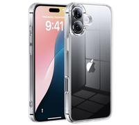Uyiton for iPhone 16 Case - Clear Phone Case for iPhone 16 6.1 inch, Non-Yellowing Phone Case Shockproof Military Grade Drop Protection Anti-Scratch Transparent Protective Cover