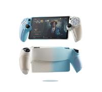UYIYE Thin Fit Designed for PlayStation Portal Case, Full Protective Slim Case Cover Compatible with PS Portal -White Blue Gradient