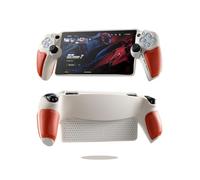 UYIYE Thin Fit Designed for PlayStation Portal Case, Full Protective Slim Case Cover Compatible with PS Portal -white &orange