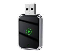 UYJJYDFC Wireless CarPlay Adapter for Audi Q2 2017 2018 2019 2020 2021 2022 2023 2024, Effortlessly Convert Wired CarPlay to Wireless Wireless CarPlay Dongle Adapter,Silver