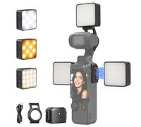Uyled 3Pcs Magnetic Fill Light for DJI Osmo Pocket 3 / Xtra Muse, 500mAh Rechargeable, Lightweight CRI ≥95 LED Video Light, 3 Color Modes/2 Brightness Levels, for Selfie Vlog Video Recording