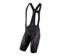 UYN Alpha Biking Man Bib Short Bib Shorts - Blackboard/Red, Small