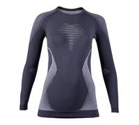 UYN Evolutyon Lady Underwear Shirt Long Sleeves Baselayer Shirt - Charcoal/White/Light Grey, Small/Medium