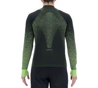 UYN Exceleration Long Sleeve zip up mens shirt - Black/Yellow/Fluro / XL