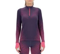 UYN Exceleration running shirt long sleve zip up women - Small / Plum/Pink