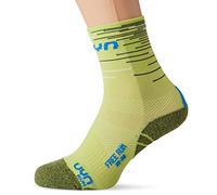 UYN Free Men's Running Socks - Green Lime/French Blue, 35/38